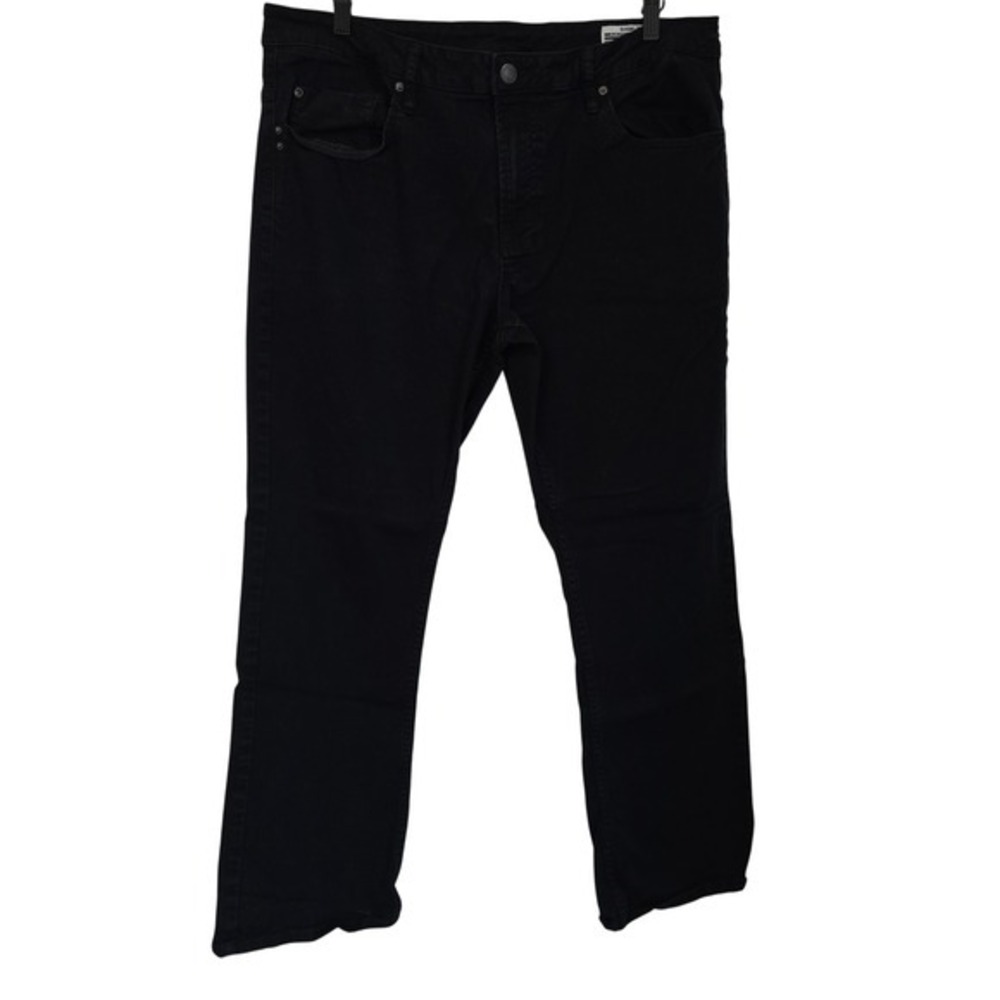 Buffalo David Bitton SAM-X Mens Slim Straight Stretch Black Jeans 38x30